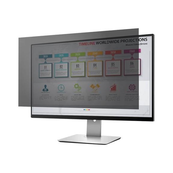 Rocstor PV0002-B1 PrivacyView Privacy Filter for 27" Widescreen Monitor, Black
