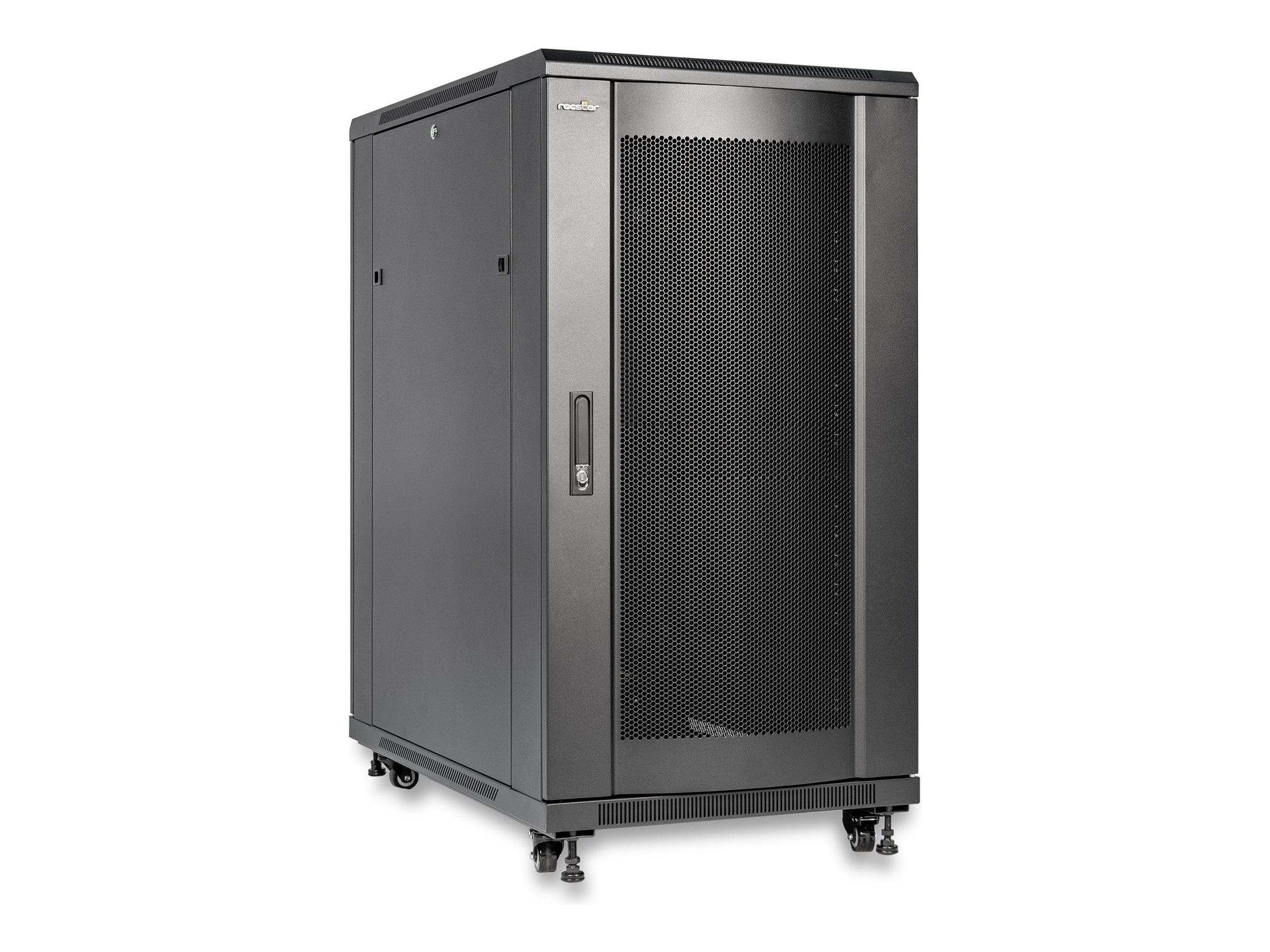 Rocstor Y10E040-B1 22u Rack Enclosure Rack Solidrack W/side Enclosure ...