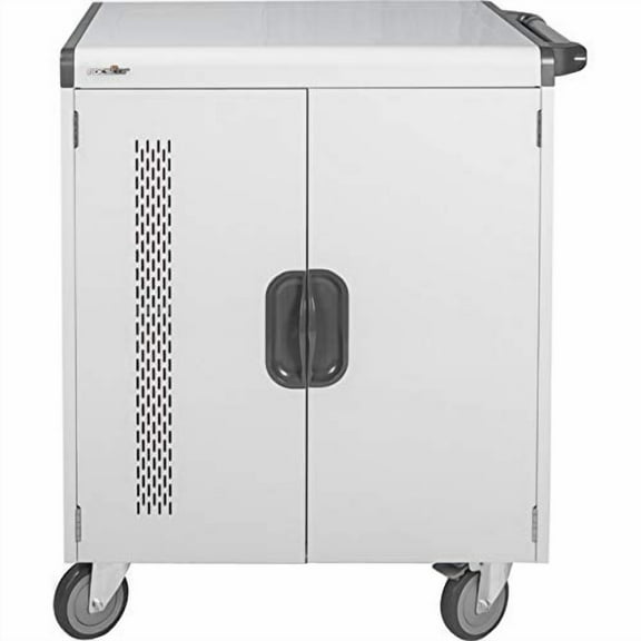 Rocstor Volt V32 Charging Cart With Intelligent Power Charging - Up To 32 Device - Intelligent Power Charging Cart For Notebooks, Chromebook, Macbook, And Macbook Pro - 3 (vt0v32-01)