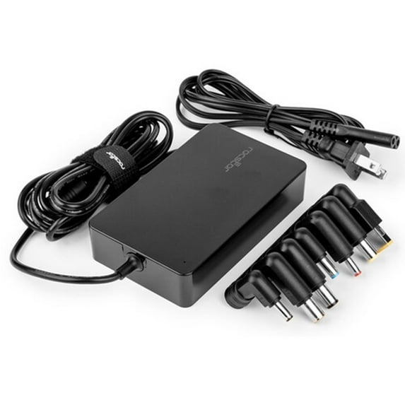 Rocstor Y0PS90-B AC Universal Laptop Charger 7 Power Tips 100–240V 90W