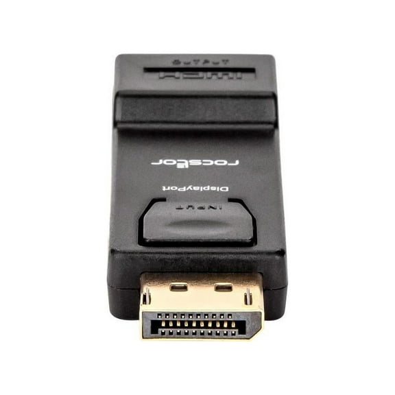 Rocstor Y10A170-B1 Displayport To Hdmi Adapter M/F Gold Plated Connectors Black