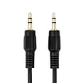thumbnail image 1 of Rocstor Y10C188-B1 3Ft Slim 3.5Mm Stereo Cable Male To Male Gold Plated Black, 1 of 8