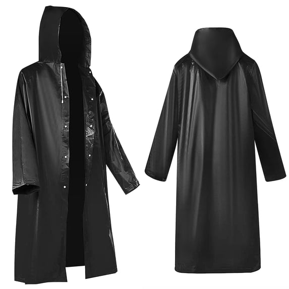 Roctee Waterproof EVA Reusable Portable Rain Jacket (Adult) Size L 2 Count