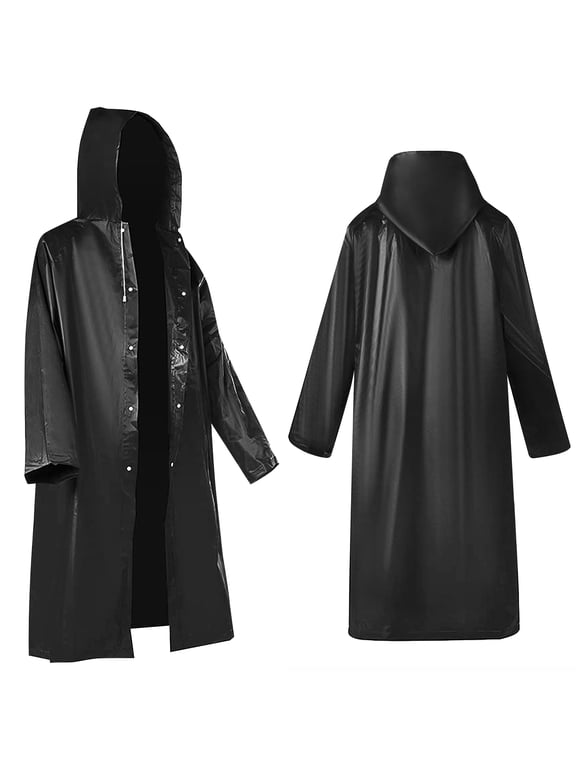 Waterproof EVA Reusable Portable Rain Jacket (Adult) Size L 2 Count