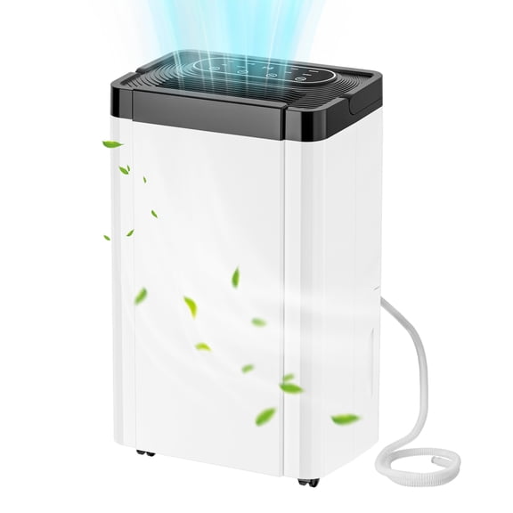 Rocyis 35 Pints Dehumidifier (DOE) for 5000 Sq. Ft. Home, with Auto Shut off, Drain Hose, Reusable Filter, 4 Modes, for Bedroom & Bathroom (MAX 50Pint at 95°F, 90%RH)