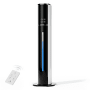 Rocyis Humidifier for Room Home Bedroom, 9L 2.3Gal Cool Mist Tower Top Fill Large Humidifier with Essential Oils,Whole House Floor Humidifiers for Baby,Pets,Plants,with Remote,360° Nozzle,White