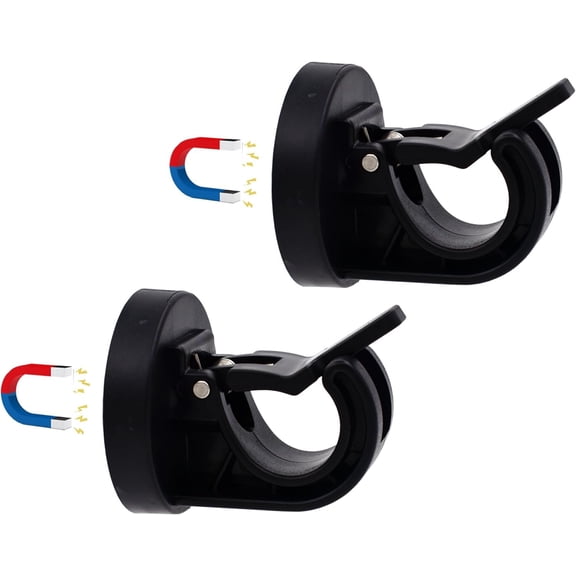 Rod Bracket for DIY Classroom Window Cover, Portable Travel Door Window Blackout Shade,Room Darkening Design, etc (2, Black)