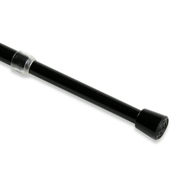 Rod Desyne 7 By 16" Round Spring Tension Rod, Black