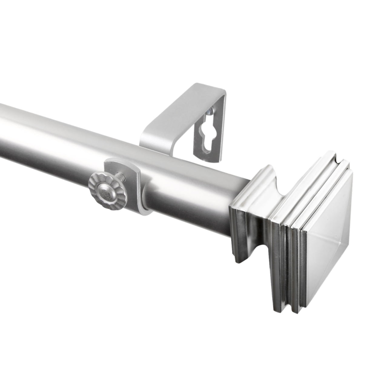 Adjustable Bedpost Finial Drapery Rod in High-Quality Steel