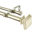 thumbnail image 1 of Rod Desyne Bedpost 1" Double Curtain Rod - Light Gold, 1 of 5