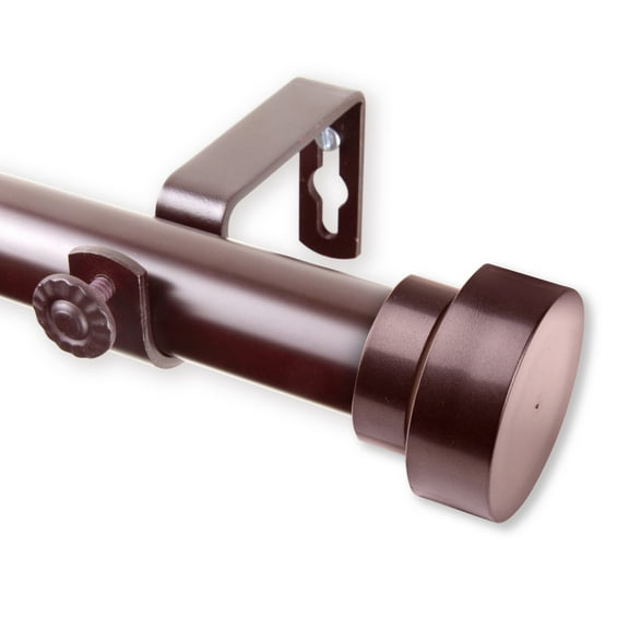Rod Desyne Bonnet 1" Curtain Rod - Mahogany