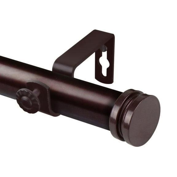 Rod Desyne Bun 1" Curtain Rod - Bronze