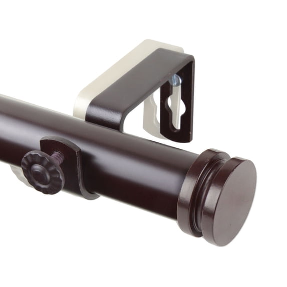 Rod Desyne Bun 1" Curtain Rod - Mahogany