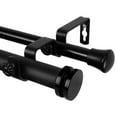 thumbnail image 1 of Rod Desyne Bun 1" Double Curtain Rod - Black, 1 of 2