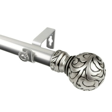 Rod Desyne Cypress 1" Curtain Rod - Satin Nickel
