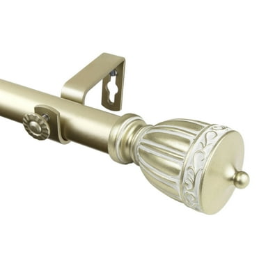 Rod Desyne Debussy 1" Curtain Rod - Light Gold
