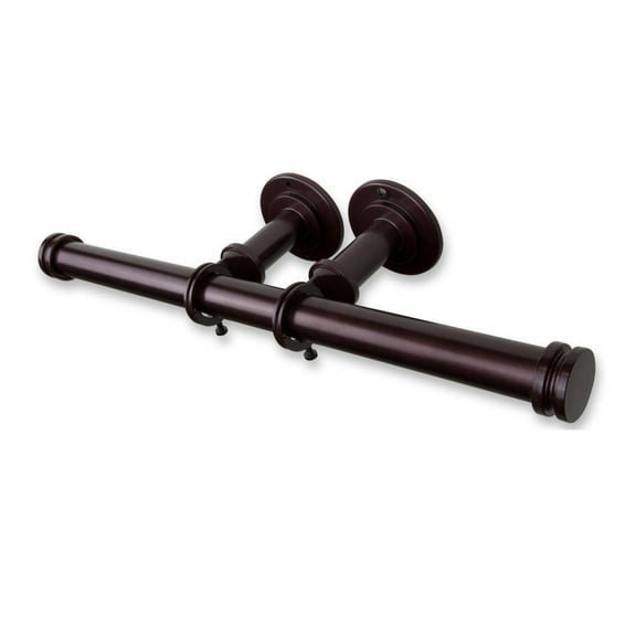 Rod Desyne Double Toilet Paper Holder / Closet and Ceiling Rod