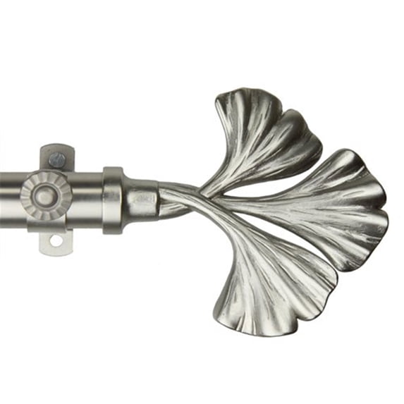 Fortune 13/16 inch Curtain Rod-Color:Satin Nickel,Size:66-120"