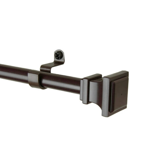 Rod Desyne Frame 7/16" Cafe Curtain Rod Extends - Cocoa