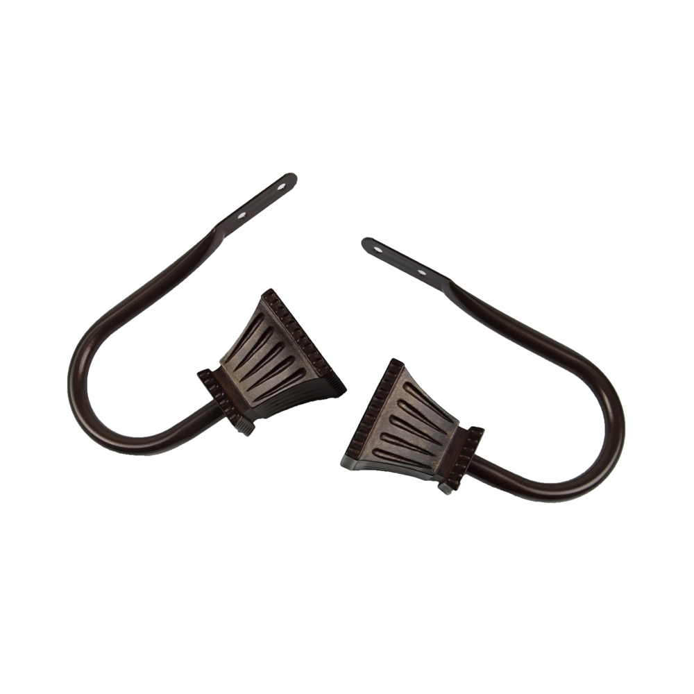 Rod Desyne Home Decor Trumpet Curtain Holdback Pair