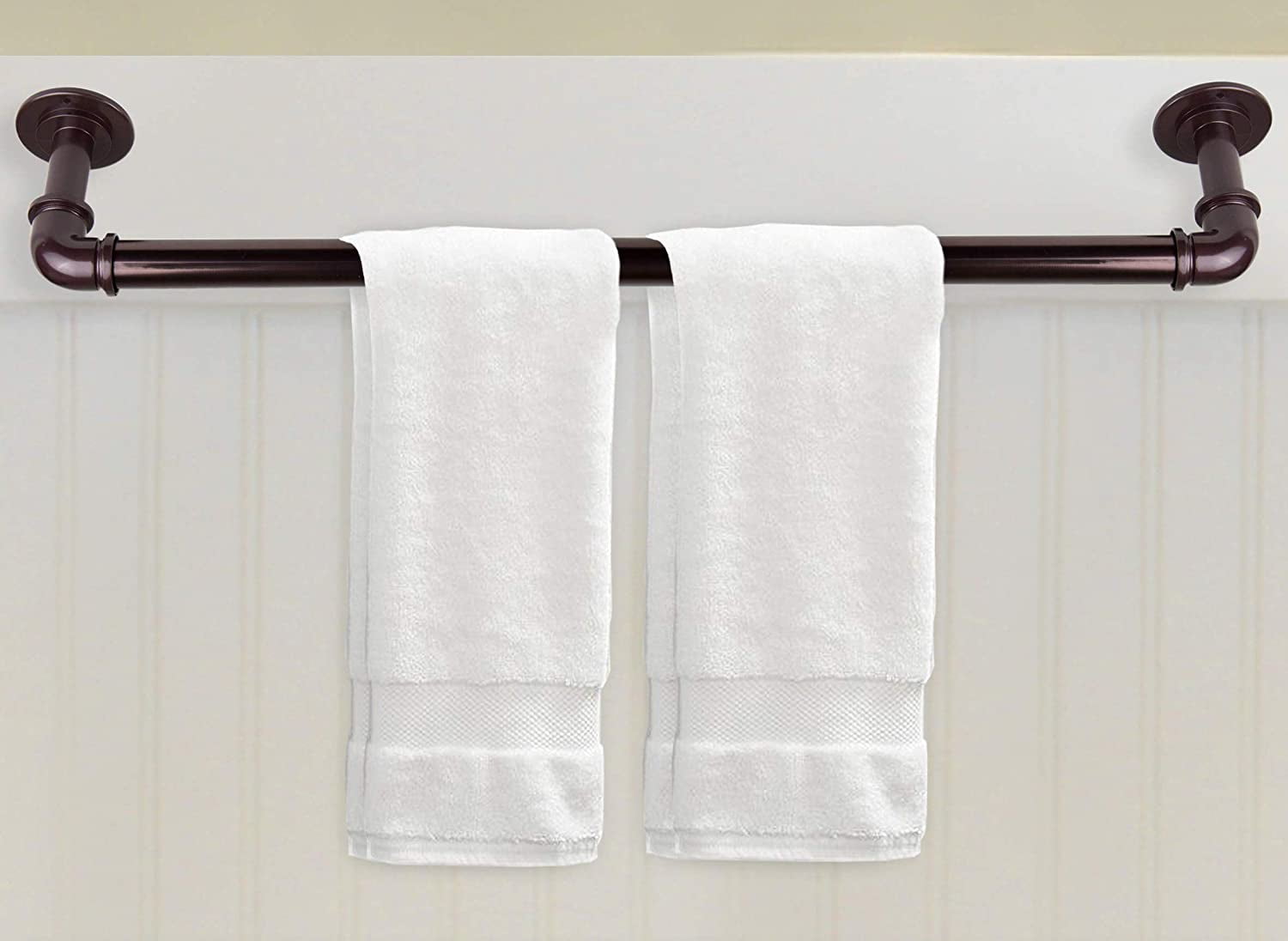 Antique Bronze 30'' Industrial Wall Mounted Towel Bar