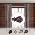 thumbnail image 1 of Rod Desyne Lanette 1 - inc  dia. Side Curtain Rod 12-20 inch long , Set of 2-Color:Mahogany, 1 of 2