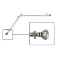thumbnail image 1 of Rod Desyne Magnolia 13 by 16" Corner Window Curtain Rod - Satin Nickel, 1 of 2