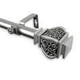 thumbnail image 1 of Margot 1" Double Curtain Rod-Color:Satin Nickel,Size:120-170", 1 of 4