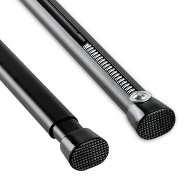 Rod Desyne Oval Spring Tension Rod, Black