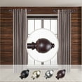 thumbnail image 1 of Rod Desyne Ramona 1 - inc  dia. Side Curtain Rod 12-20 inch long , Set of 2-Color:Mahogany, 1 of 2