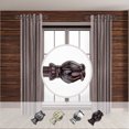 thumbnail image 1 of Rod Desyne Regent 1 - inc  dia. Side Curtain Rod 12-20 inch long , Set of 2-Color:Mahogany, 1 of 2