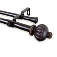 thumbnail image 1 of Selma 1" Double Curtain Rod-Color:Mahogany,Size:28-48", 1 of 2