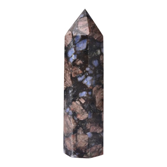 Rod Fluorite Synthetic Blueblende Crystal, Natural Hexagonal Home Decor, Blue Crystal Column
