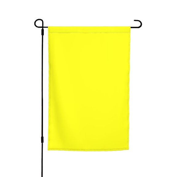 Rod-Free Courtyard Decorative Flag 12x18in Thick Fabric Four Seasons Universal Durable Not Easy To Fade Disassembly Convenient Lemon Yellow