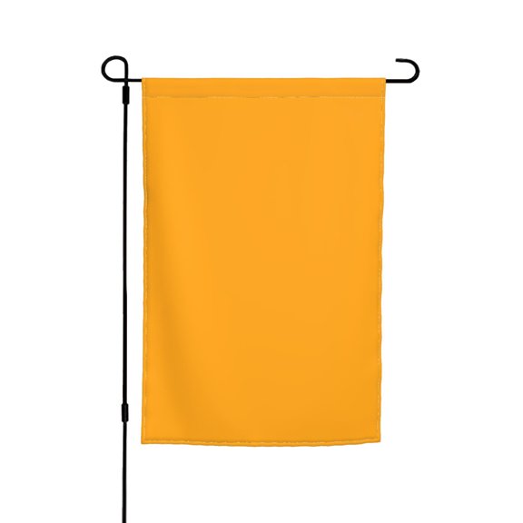 Rod-Free Courtyard Decorative Flag 12x18in Thick Fabric Four Seasons Universal Durable Not Easy To Fade Disassembly Convenient Orange Yellow