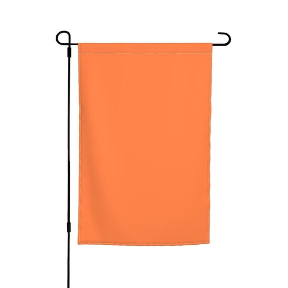 Rod-Free Courtyard Decorative Flag 12x18in Thick Fabric Four Seasons Universal Durable Not Easy To Fade Disassembly Convenient Orange