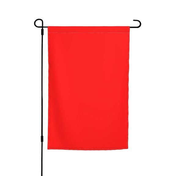 Rod-Free Courtyard Decorative Flag 12x18in Thick Fabric Four Seasons Universal Durable Not Easy To Fade Disassembly Convenient Red