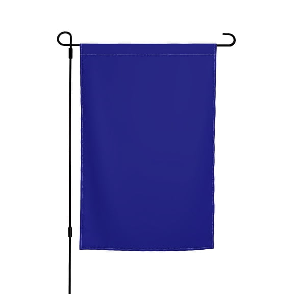 Rod-Free Courtyard Decorative Flag 12x18in Thick Fabric Four Seasons Universal Durable Not Easy To Fade Disassembly Convenient Royal Blue