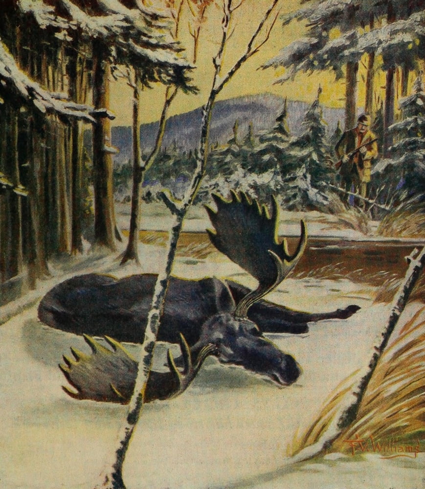 Rod & Gun in Canada 1916-22 The End of the Trail Canvas Art - FV Williams (18 x 24)