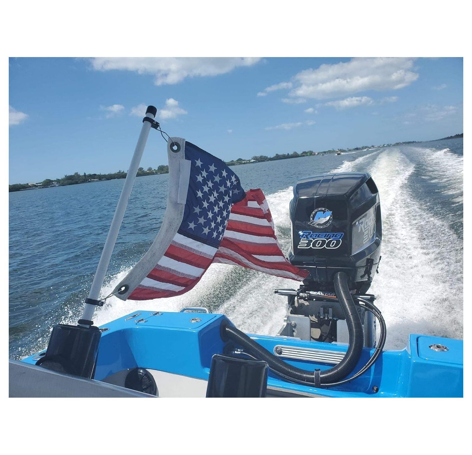 Rod Holder Boat Flag Pole No Flag (21/2' Foot)