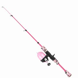 Childrens Pink Fishing Combo 12FT 2PC CARP STALKER Pink Rod Girls