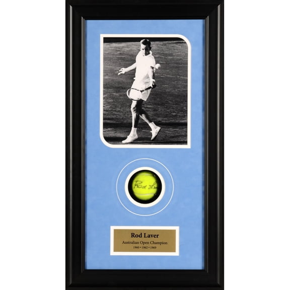 Rod Laver Autographed Tennis Ball Australian Open Shadowbox - Fanatics Authentic Certified