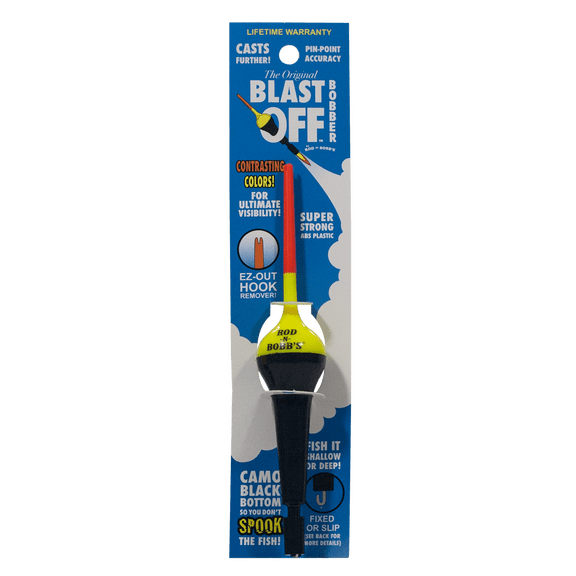 Rod-N-Bobb's Blast Off Bobber - 6" Yellow - 1 Pack