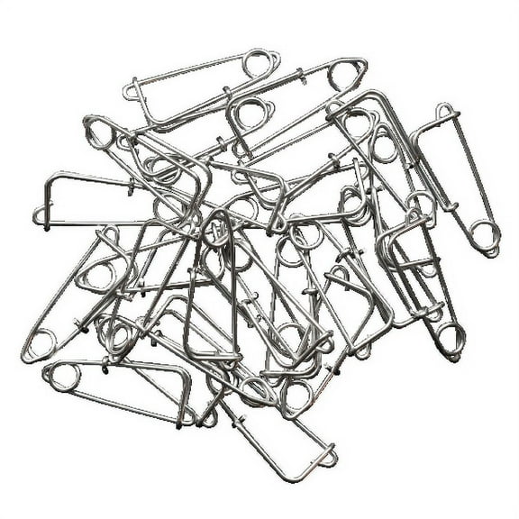 Rod-N-Bobb's Tackle Beacon 25 Pieces Stainless Steel Trotline Clips, Catfish