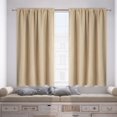 thumbnail image 1 of Rod Pocket Blackout Curtain 37.8W x 71.7L Inch Thermal Insulated Solid Color Curtain for Bedroom Living Room, 1 of 4