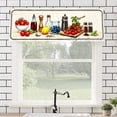 thumbnail image 1 of Rod Pocket Polyester kitchen Curtain Valances for Windows With Fresh Vegetables And Spices Design For Indoor Living Room Bedroom Kitchen Decoration 54x18 inch, 1 of 5