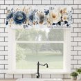 thumbnail image 1 of Rod Pocket Polyester kitchen Curtain Valances for Windows Floral Design For Indoor Living Room Bedroom Kitchen Decoration 54x18 inch, 1 of 5