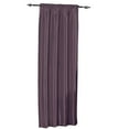 thumbnail image 1 of Rod Pocket Soho Faux Silk Curtain Panels (Single)- Purple - 42x96, 1 of 2