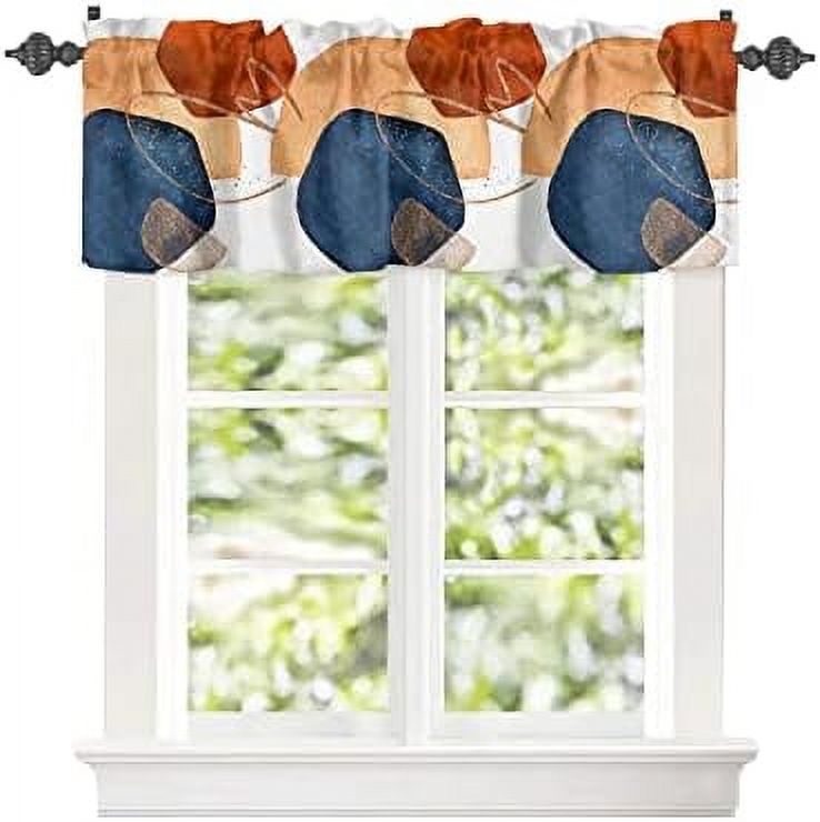 Rod Pocket Window Valances Iron Western Stars Short Curtain Valance