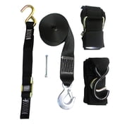 Set of 5 Black, White, and Silver Rod Saver CQWB Stern To Stern Combo Tie-Down Kit, 11